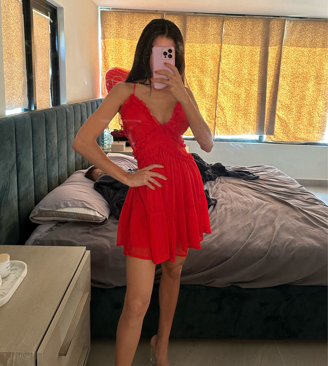 Red dress