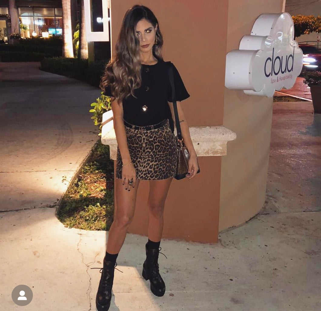 Cheetah skirt