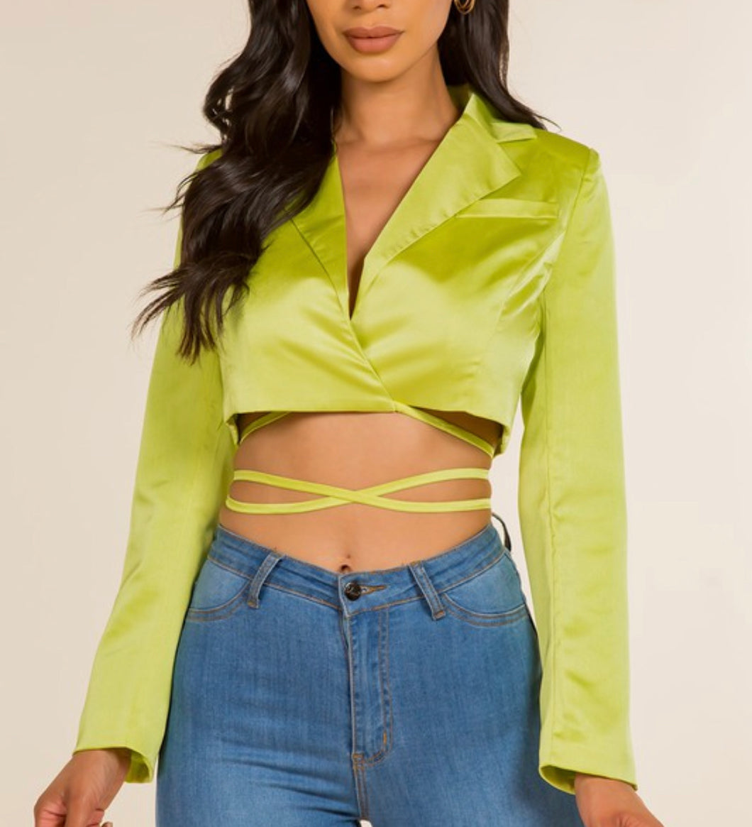 Citric Crop Blazer